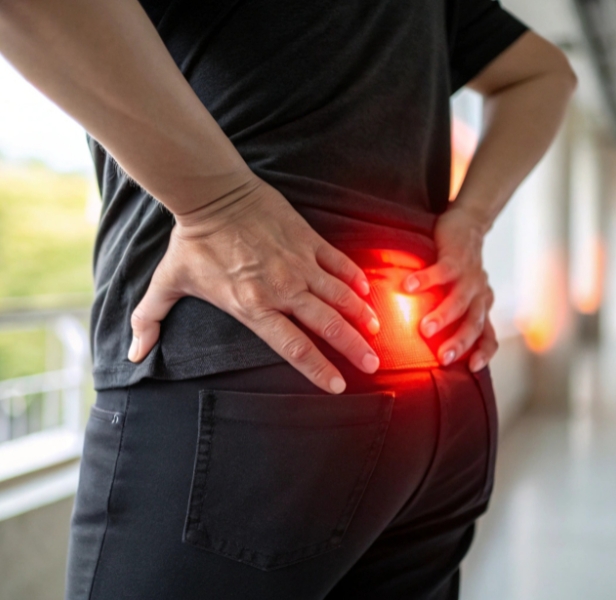 Medical professional conducting diagnosis